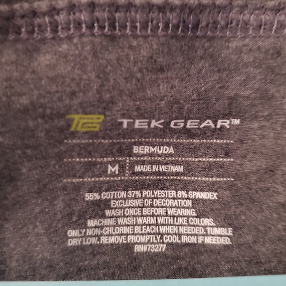 Tek Gear Gray Bermuda Athletic Shorts - Picture 6 of 6